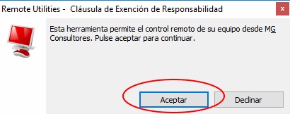 Paso 3 del instructivo de conexión remota